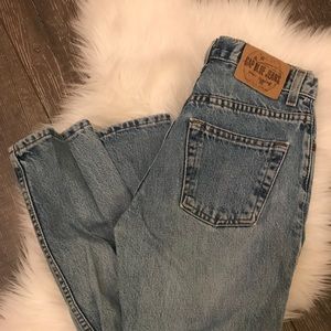 GAP blue jeans.